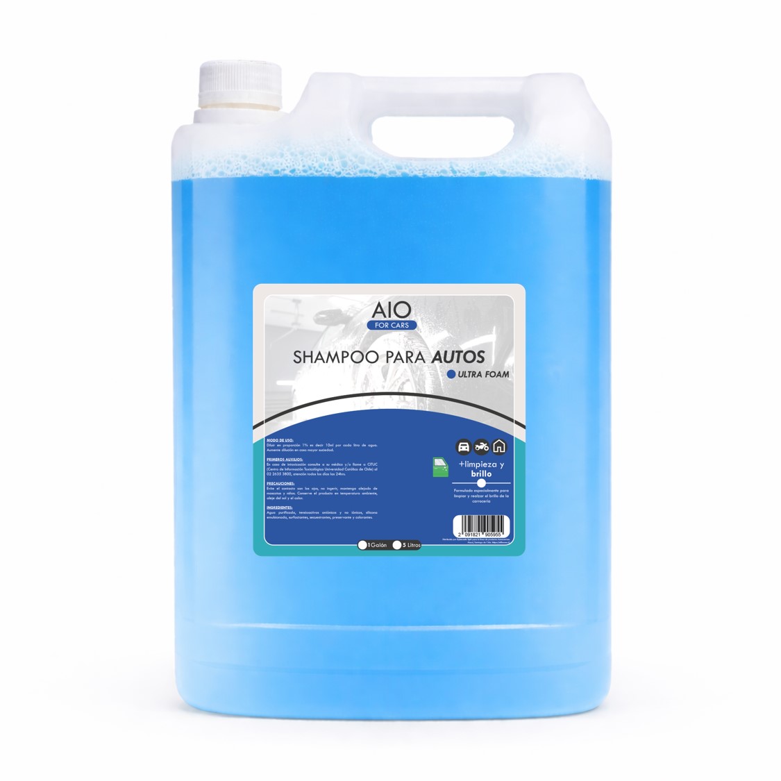 shaut5lt Shampoo Para Auto Ultra Foam Brillo Activo AIO - Imagen 1